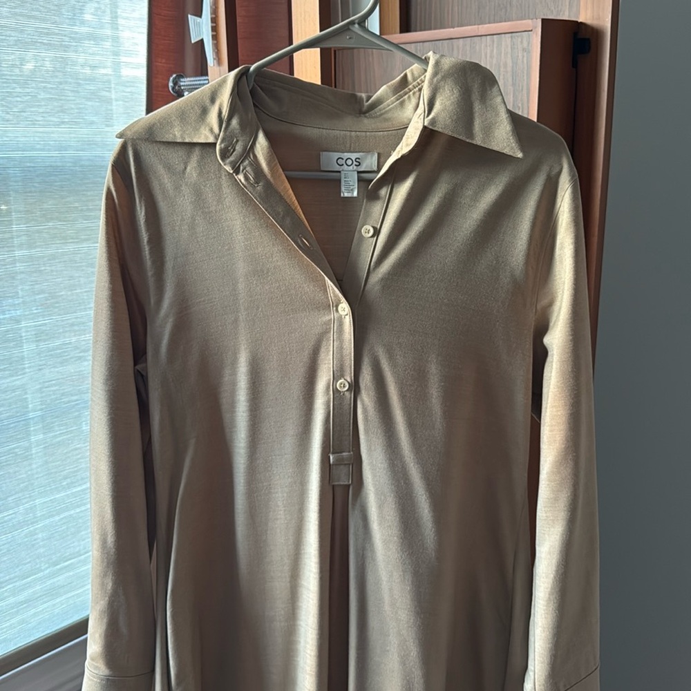 Cos oversized collar shirt dress